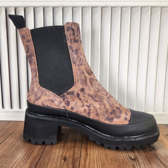 Timberland Leopard Print Heeled Boots - Picture 5 of 11